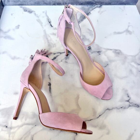 Botkier Anna Pastel Pink Ankle Strap High Heel Sandals Size 7 - Picture 1 of 9